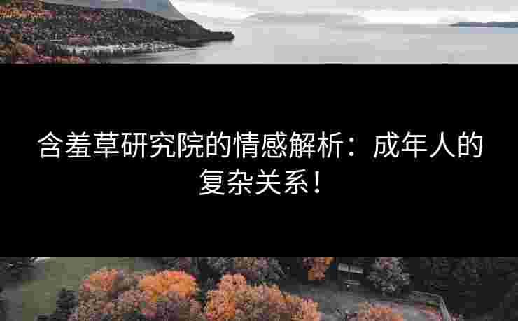 含羞草研究院的情感解析：成年人的复杂关系！