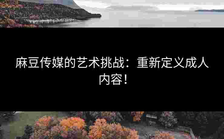 麻豆传媒的艺术挑战：重新定义成人内容！