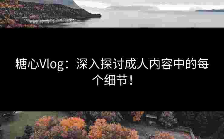 糖心Vlog：深入探讨成人内容中的每个细节！